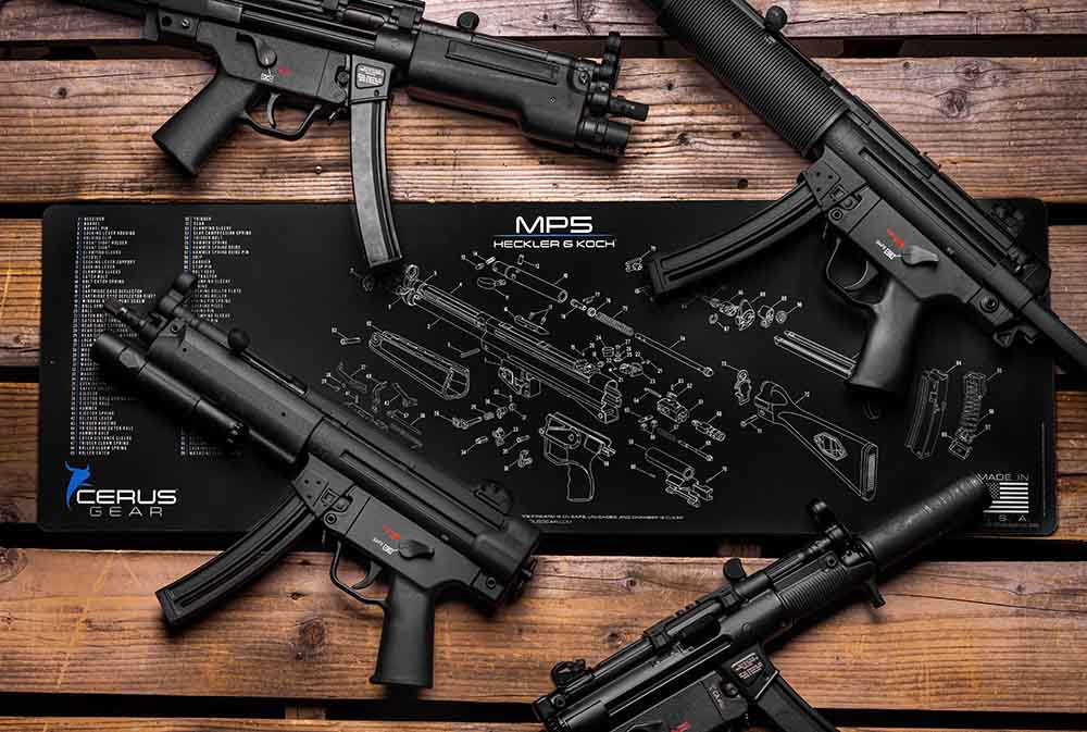 Heckler & Koch® MP5 Schematic Rifle Mat