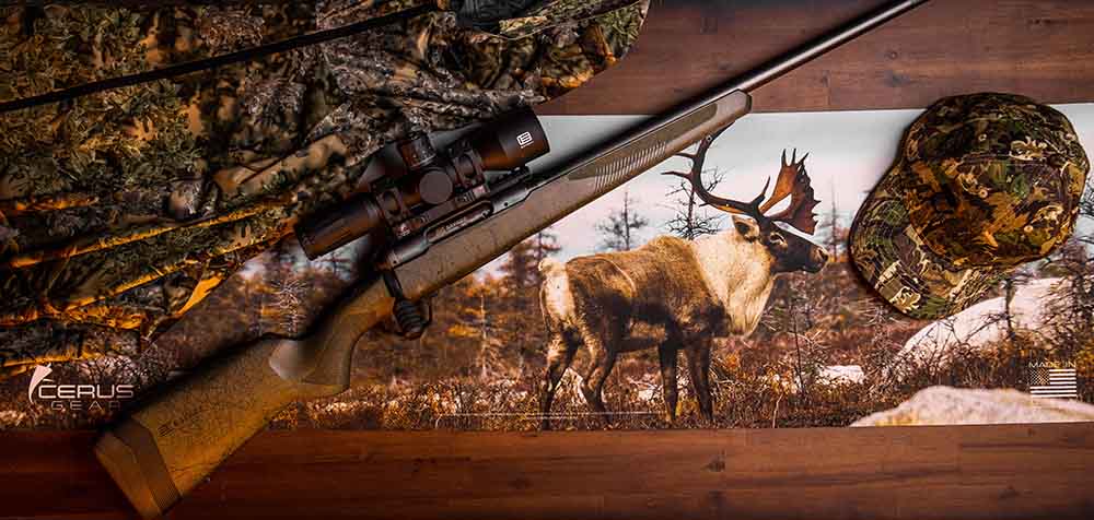 Giant Caribou Wildlife Gun Mat
