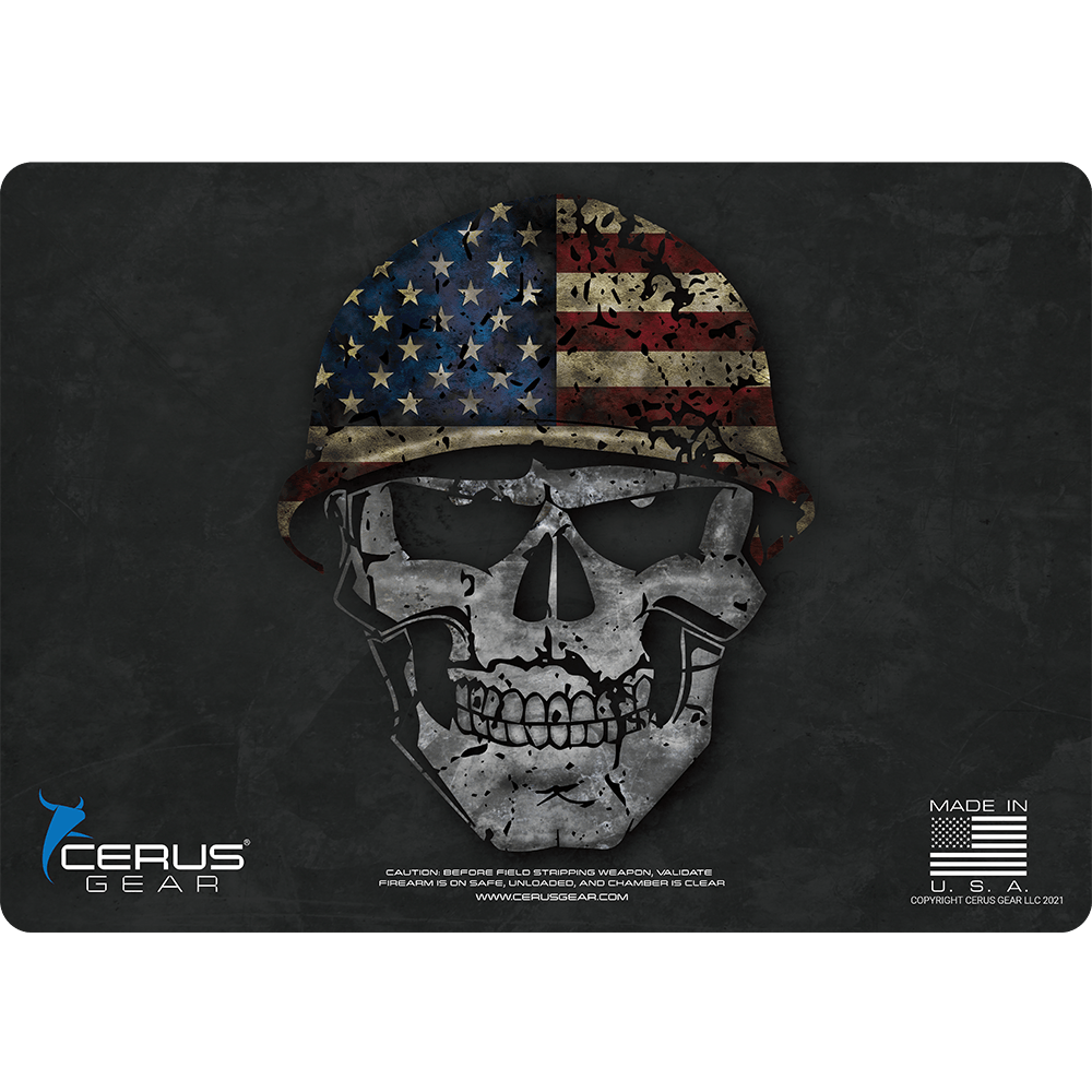 Military Skull Handgun Mat