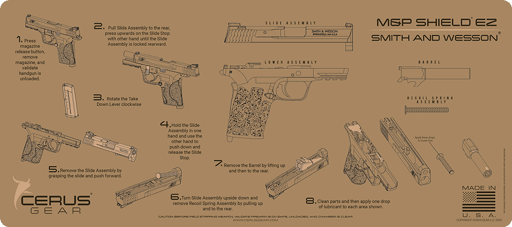Smith & Wesson M&P® Shield® EZ Instructional Gun Mat