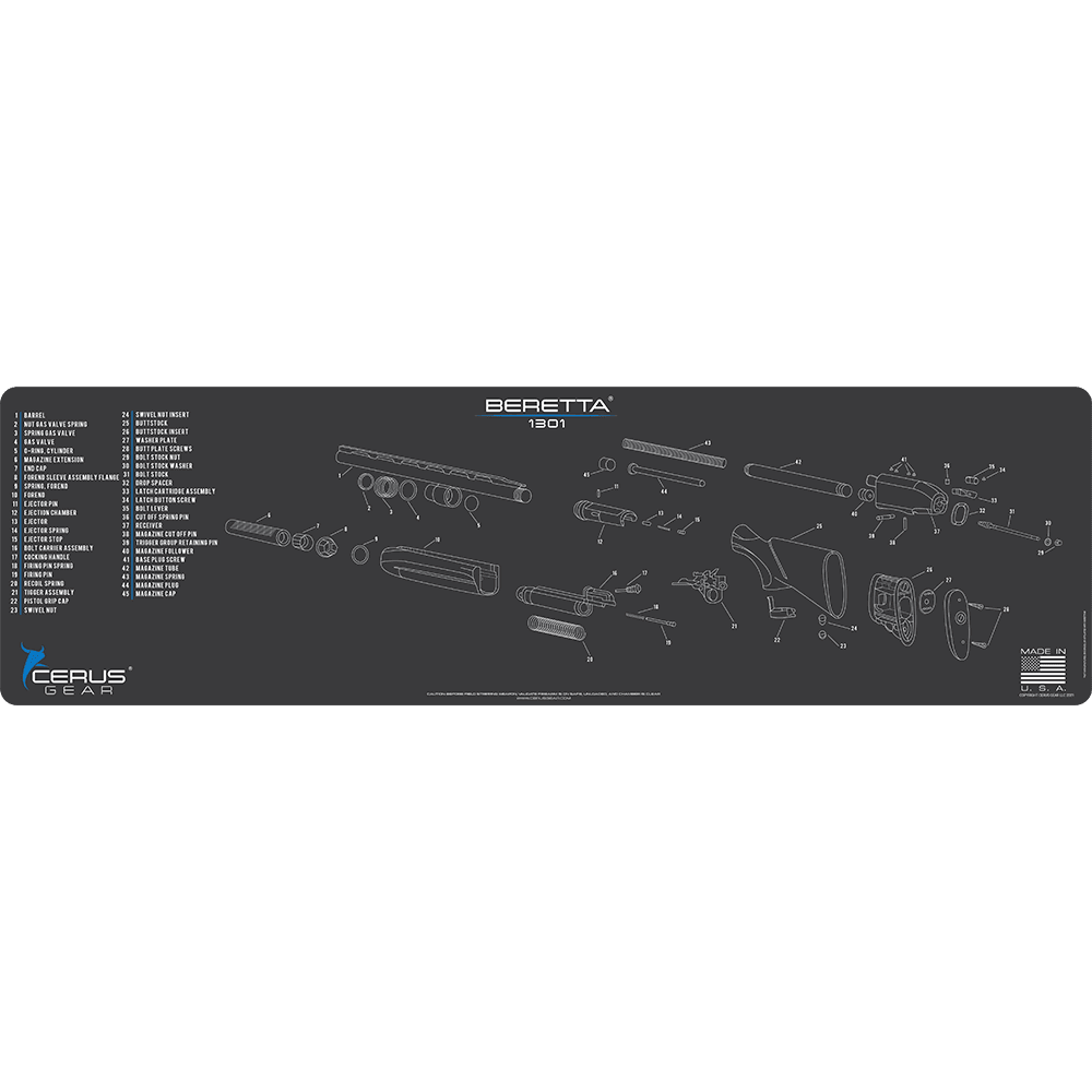Beretta 1301 Schematic Magnum Gun Mat