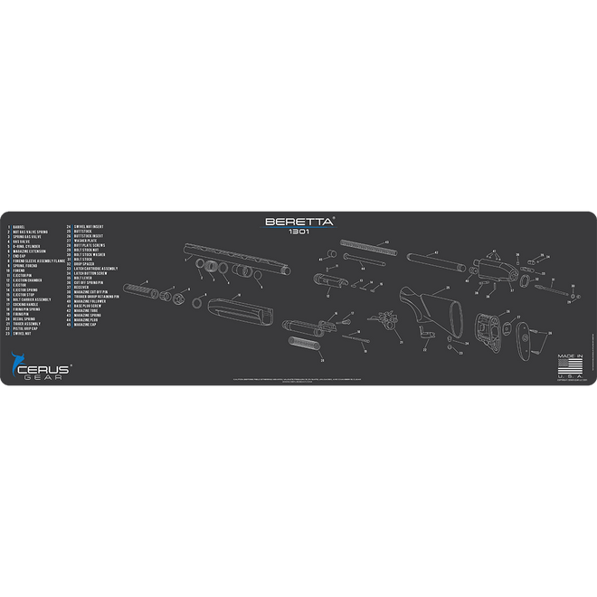 Beretta 1301 Schematic Magnum Gun Mat