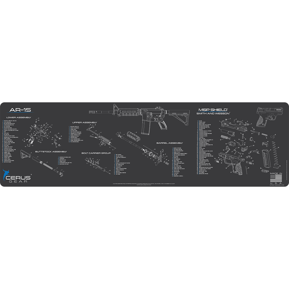 AR-15 & M&P Shield® Schematic Combo Magnum Gun Mat