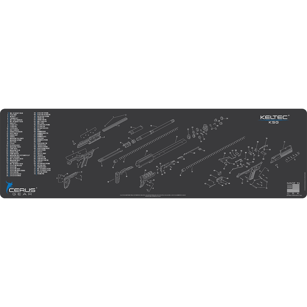 Kel-Tec KSG Schematic Magnum Gun Mat