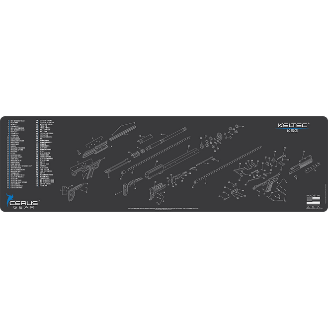 Kel-Tec KSG Schematic Magnum Gun Mat