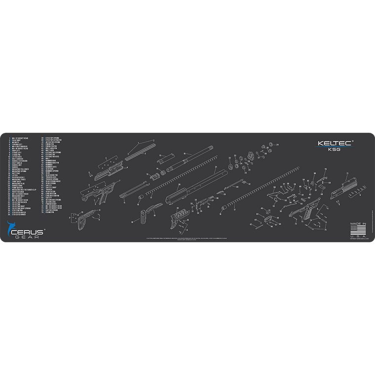 Kel-Tec KSG Schematic Magnum Gun Mat