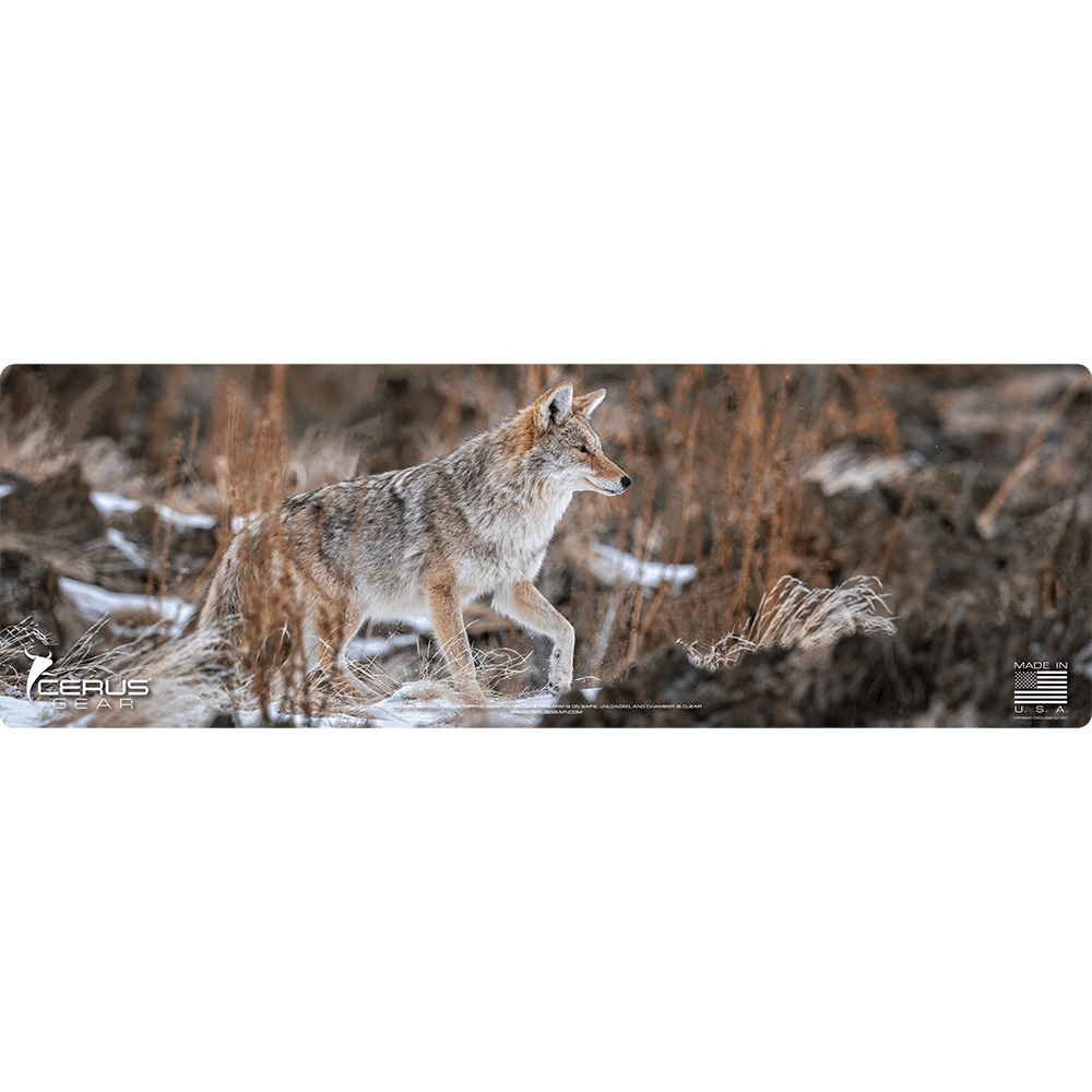 Stalking Coyote Wildlife Gun Mat