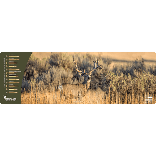Mule Deer Buck Wildlife Gun Mat
