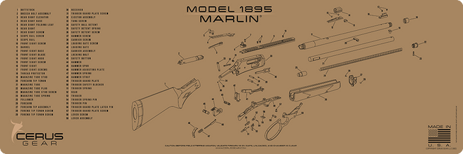 Marlin® Model 1895 Schematic Rifle Mat
