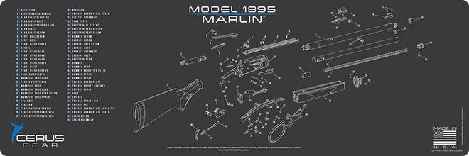 Marlin® Model 1895 Schematic Rifle Mat
