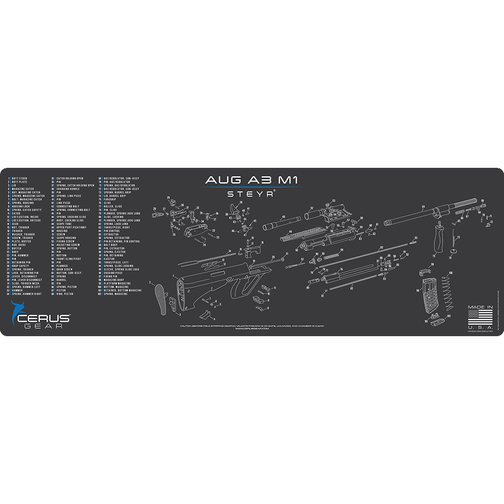 Steyr AUG A3 M1 Schematic Rifle Mat
