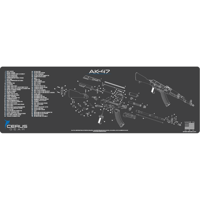 BEST AK47  FIELD STRIP PAD WITH PARTS