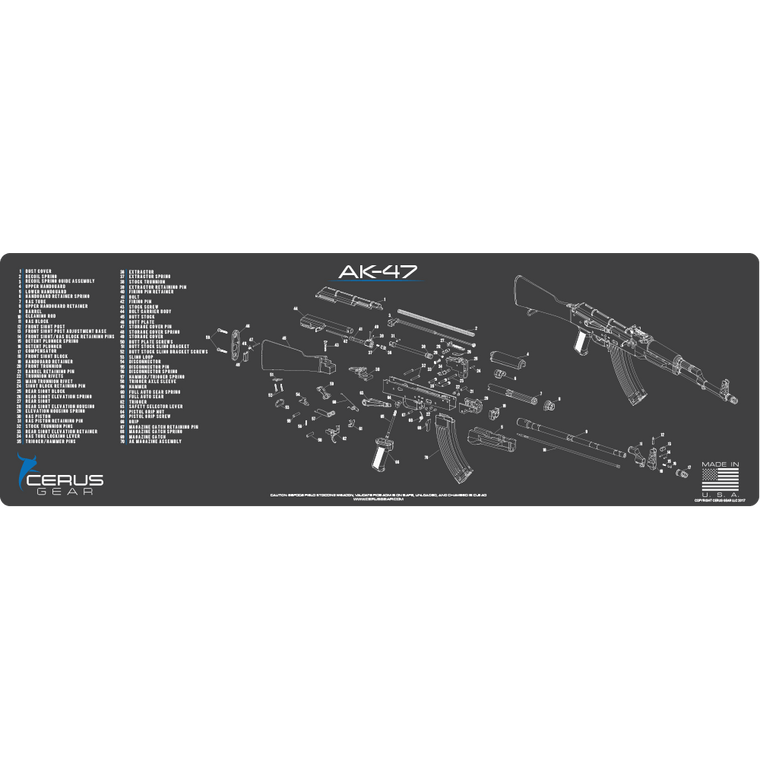 BEST AK47  FIELD STRIP PAD WITH PARTS