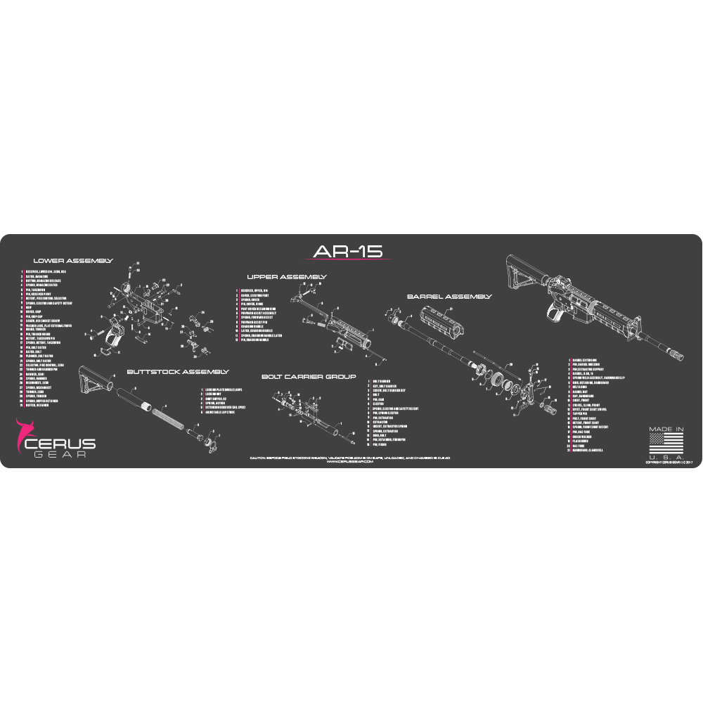 MOST ACCURATE WOMENS AR-15 MAINTENANCE MAT