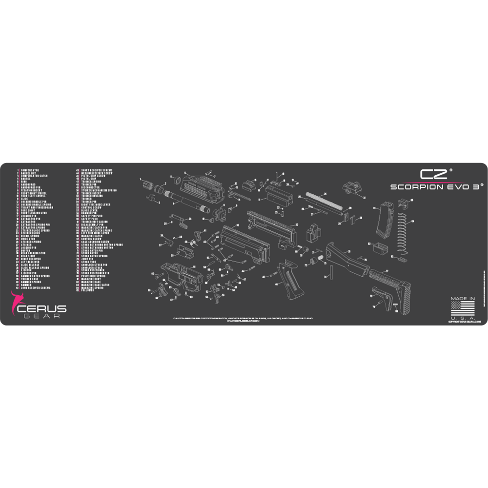 Best CZ Scorpion Carbine Cleaning Mat