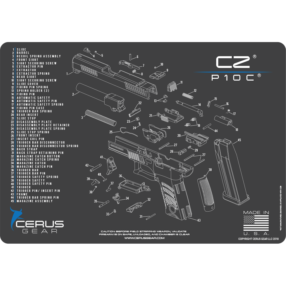 Best CZ  P10C gun pad