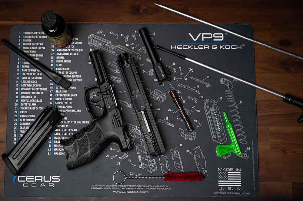 Heckler & Koch® VP9® Schematic Handgun Mat