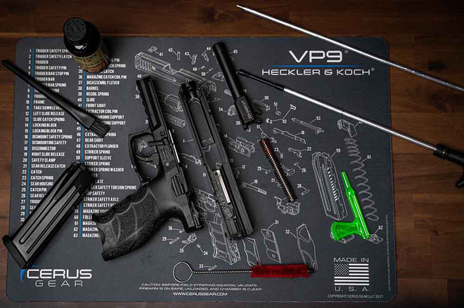 Heckler & Koch® VP9® Schematic Handgun Mat