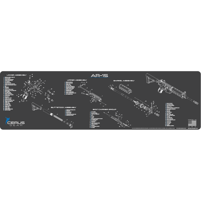 Massive AR-15 Schematic Maintenance Pad