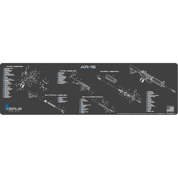 Massive AR-15 Schematic Maintenance Pad