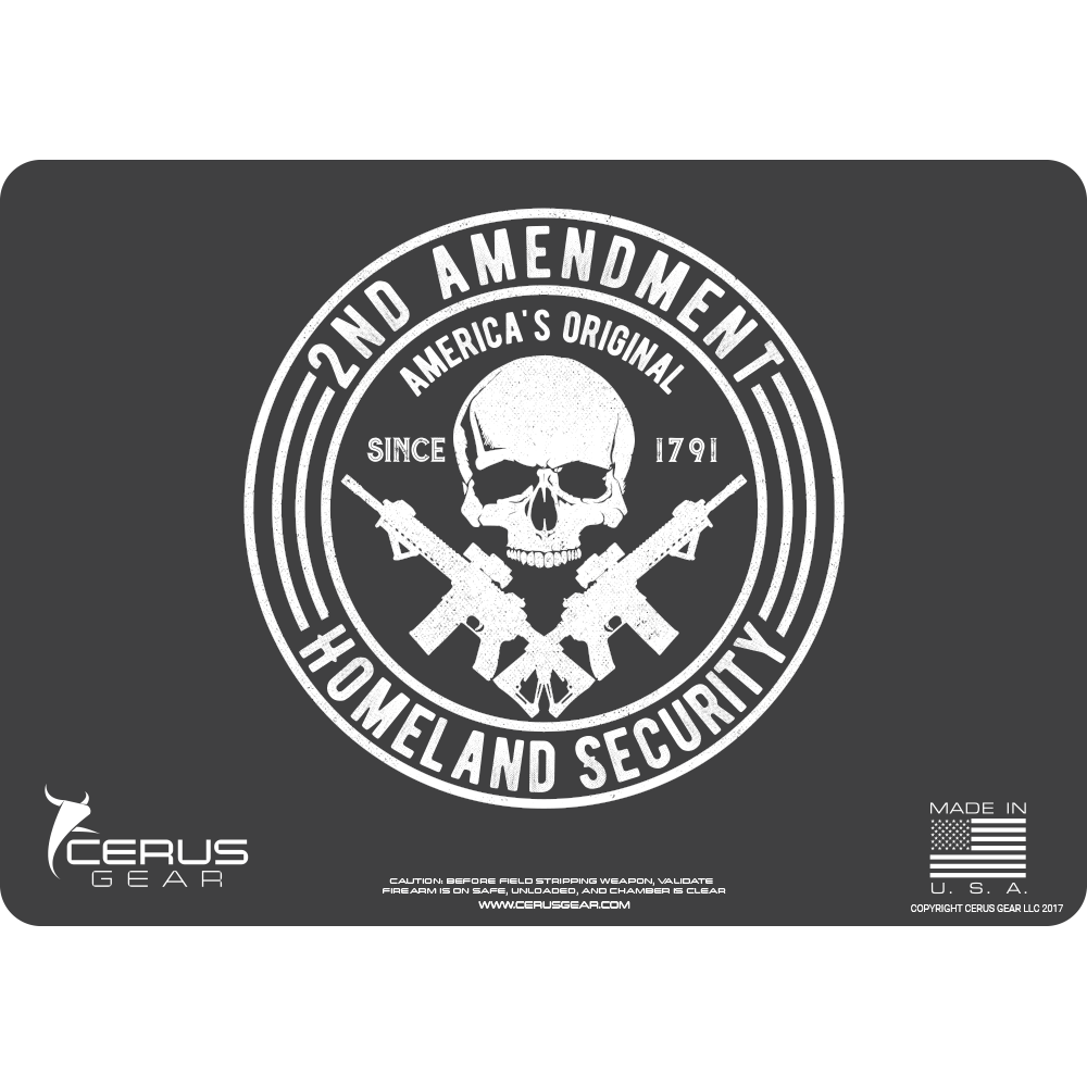 Best Second Amendment Skull Cleaning Mat