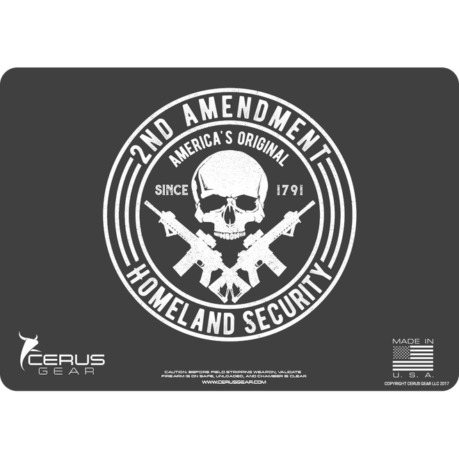 Best Second Amendment Skull Cleaning Mat
