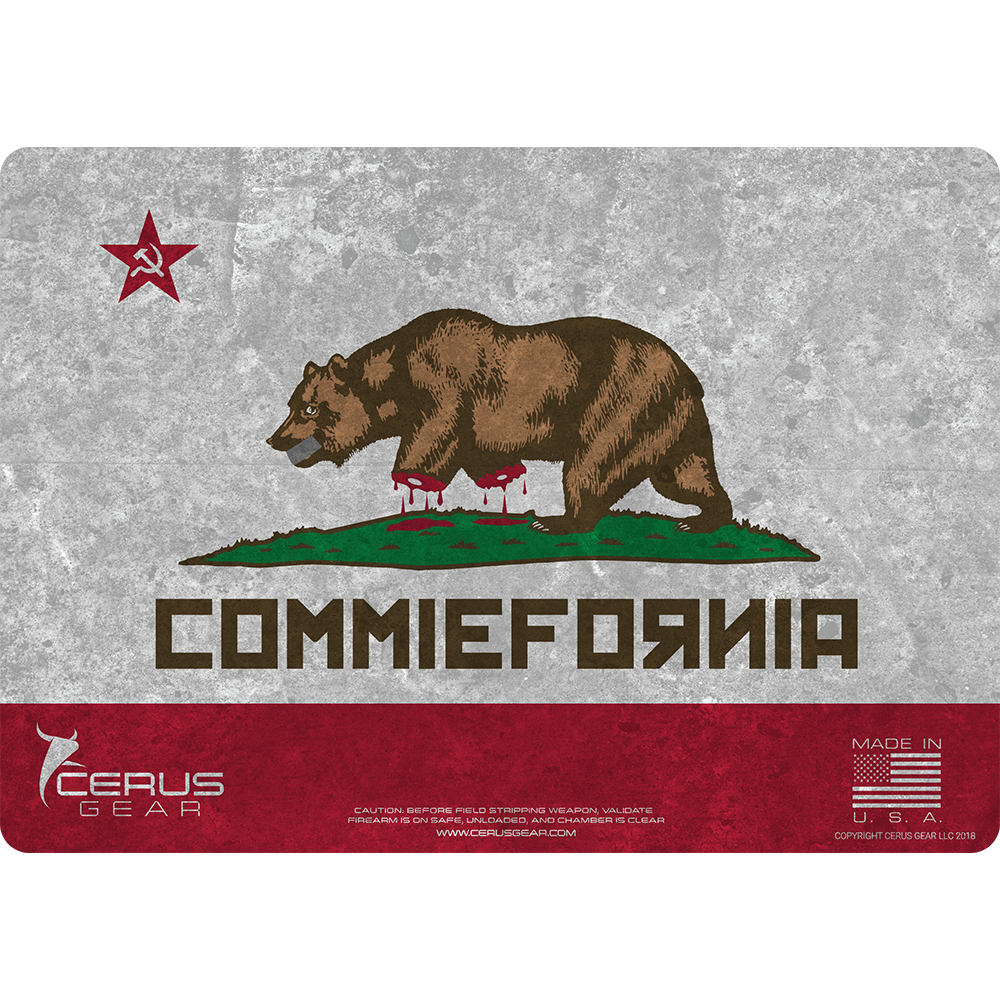 Commie-Fornia: No Right to Bear Arms Handgun Mat