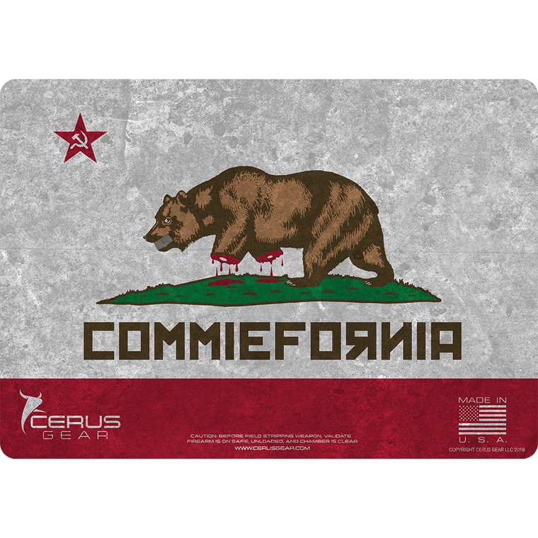 Commie-Fornia: No Right to Bear Arms Handgun Mat