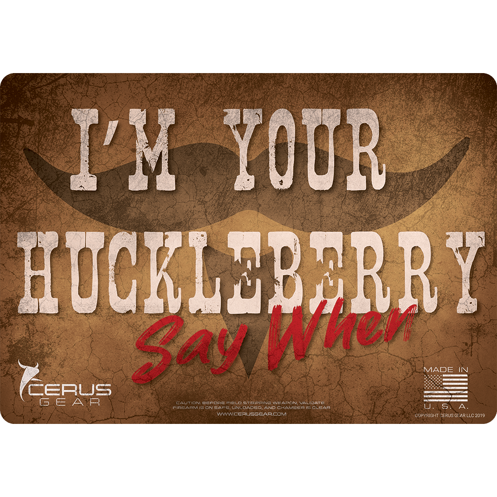 I'm Your Huckleberry Handgun Mat