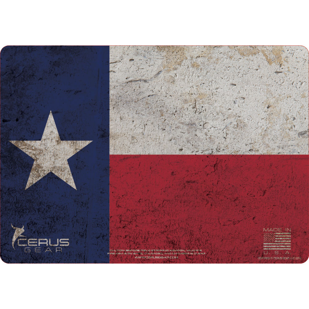 Lone star flag mat