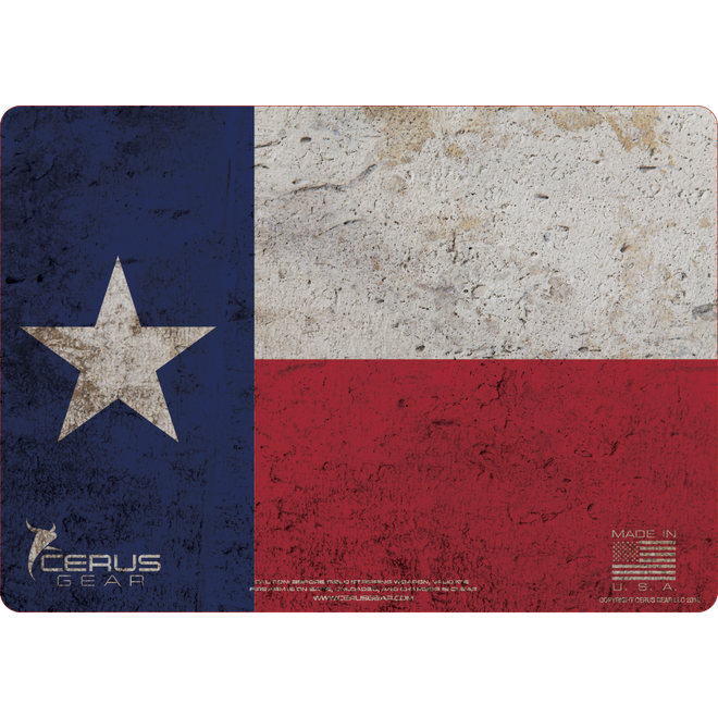 Lone star flag mat