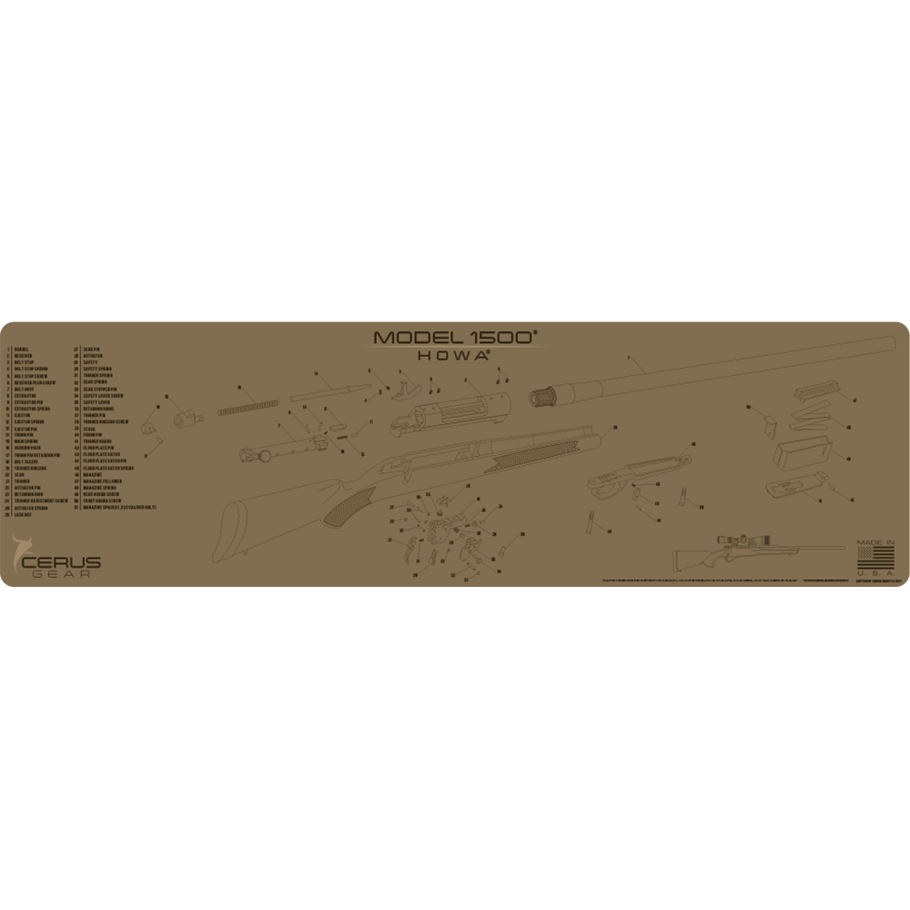 Howa Component Image and Maintenance Mat