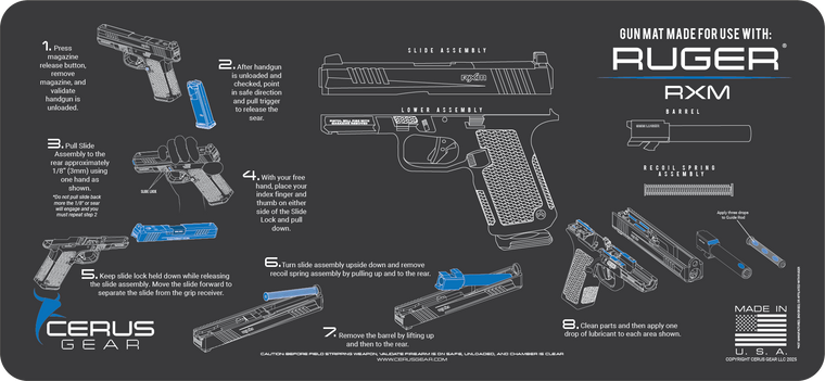 Ruger® RXM® Instructional Gun Mat