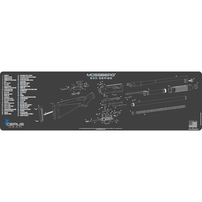 Mossberg 500 Schematic Magnum Gun Mat
