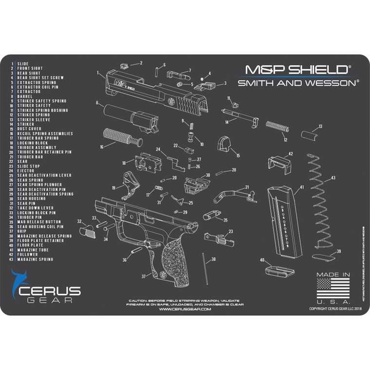 Best M&P Shield Schematic Maintenance Pad
