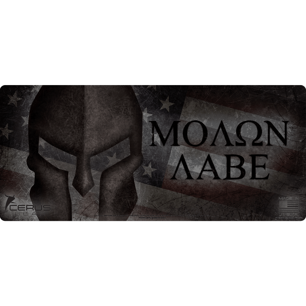 Spartan Molon Labe Handgun Plus Mat