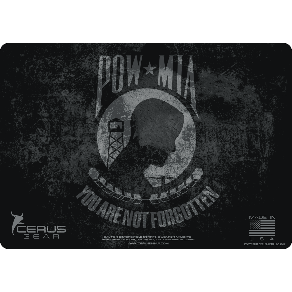 POW MIA Handgun Mat
