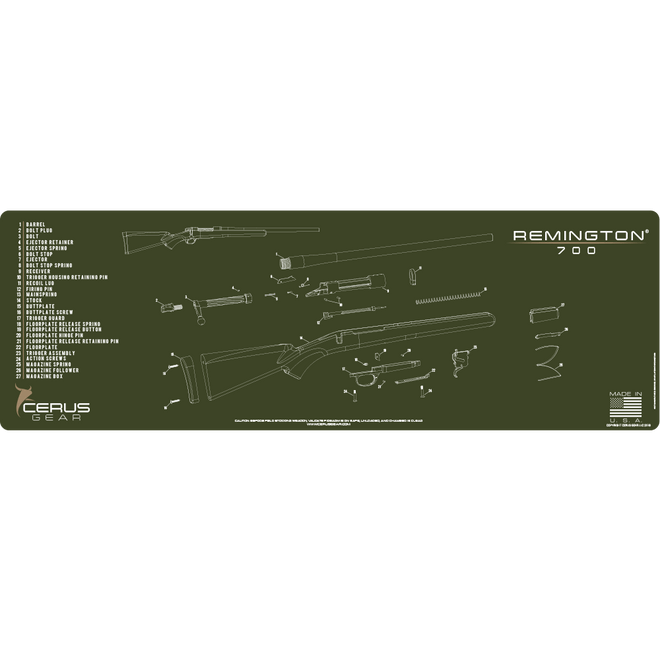 Remington® 700 Schematic Gun Mat