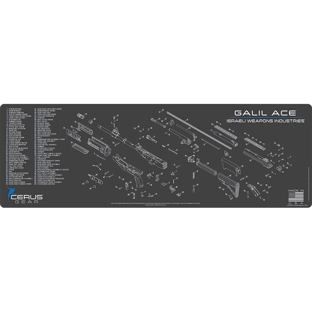 IWI Galil ACE Schematic Rifle Mat