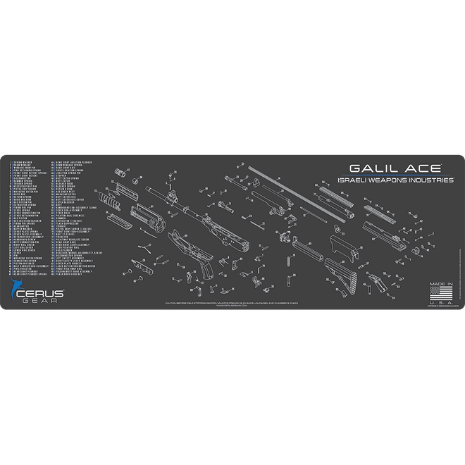 IWI Galil ACE Schematic Rifle Mat