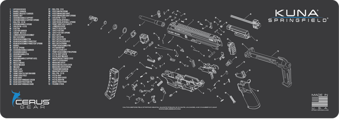 Springfield® Kuna® Schematic Rifle Mat