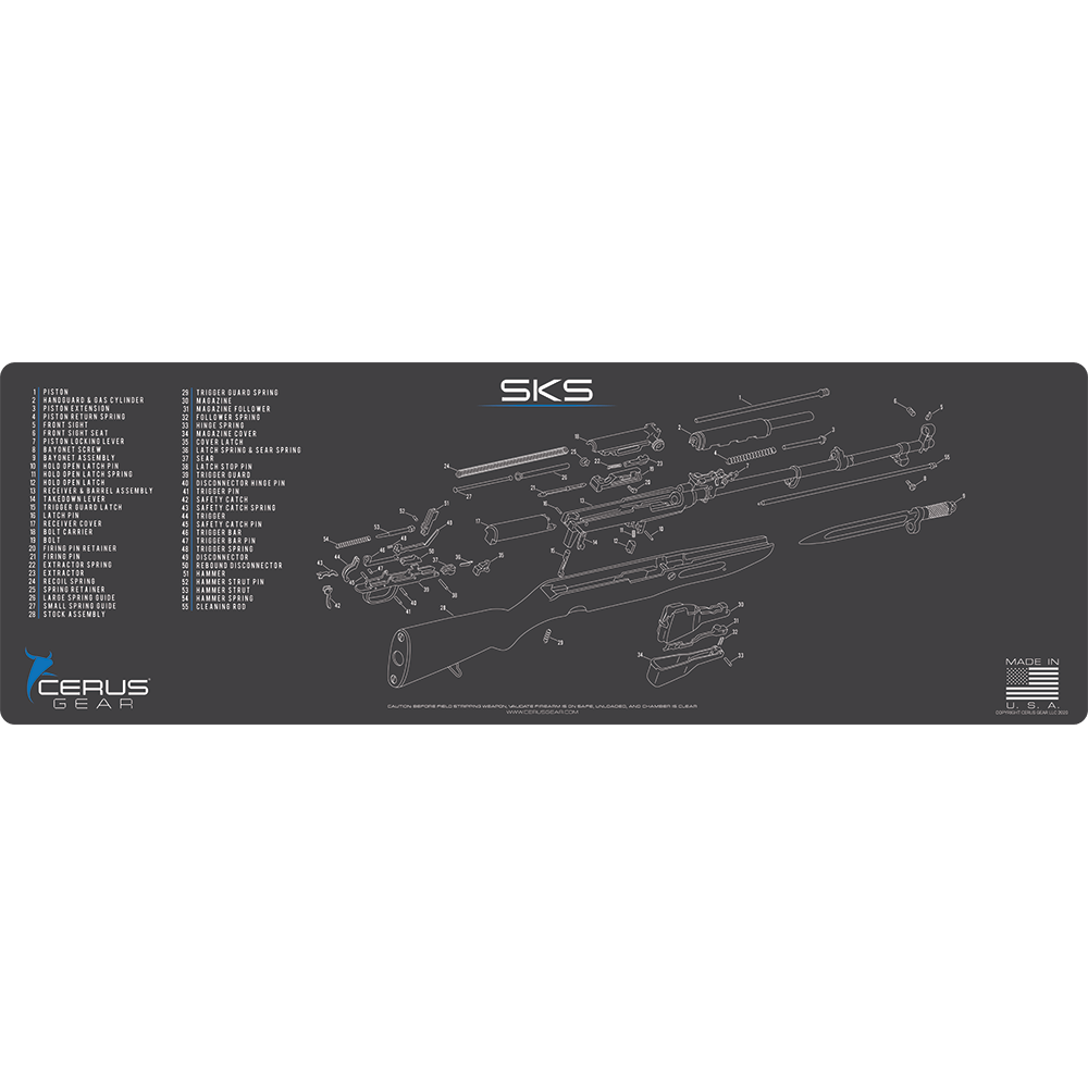 SKS Schematic Rifle Mat