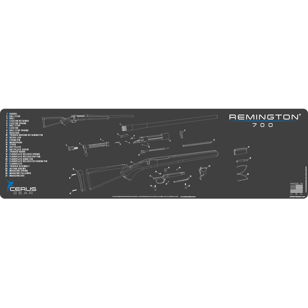 Remington® 700 Schematic Gun Mat