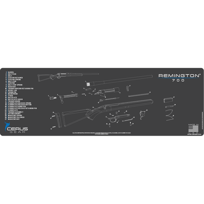 Remington® 700 Schematic Gun Mat
