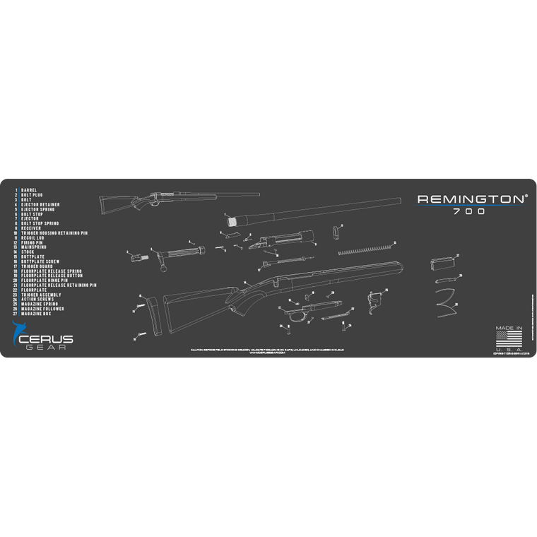 Remington® 700 Schematic Gun Mat