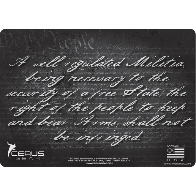 Right to Bear Arms Handgun Mat