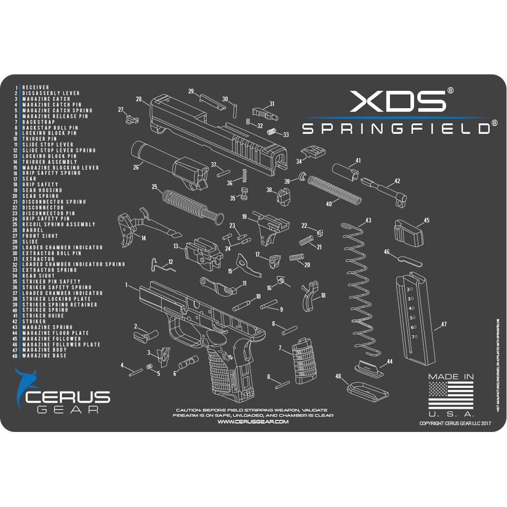 BEST SPRINGFIELD XDS CLEANING MAT