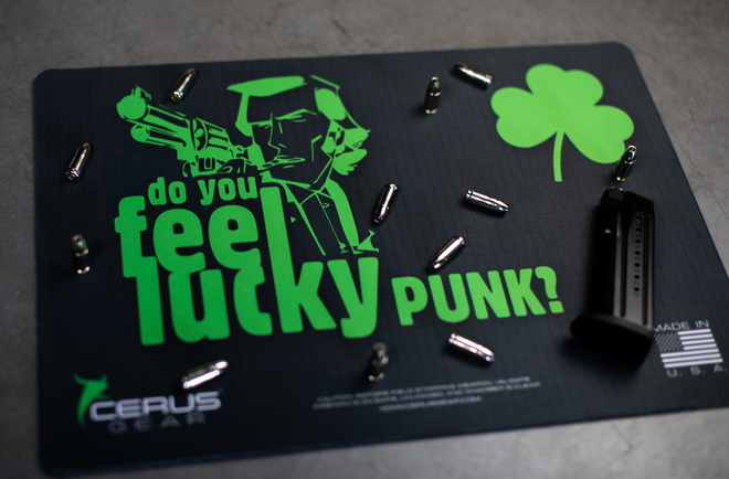 **LIMITED EDITION** Do You Feel Lucky? Handgun Mat
