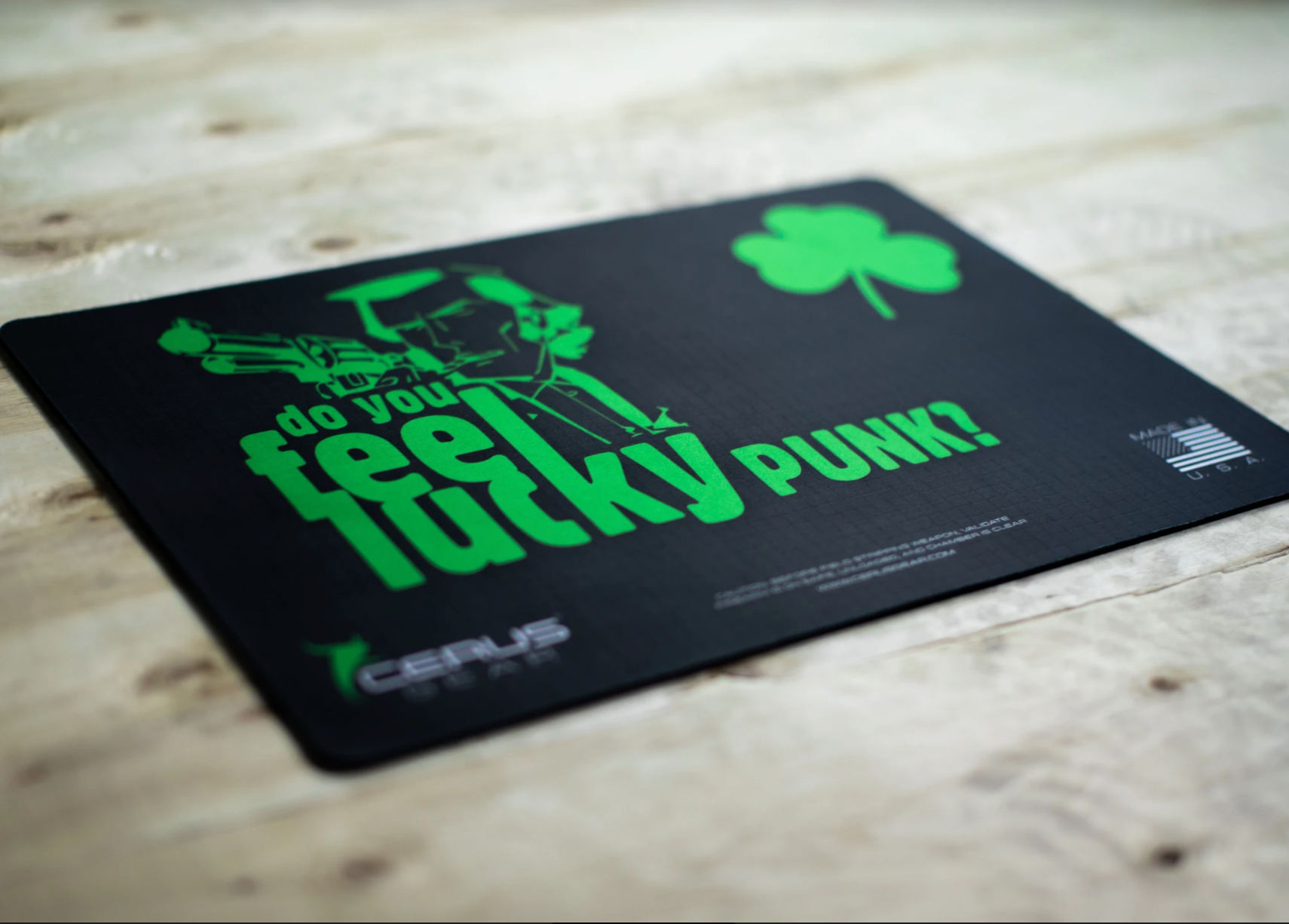 **LIMITED EDITION** Do You Feel Lucky? Handgun Mat