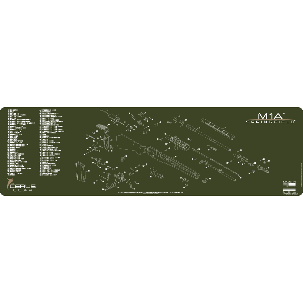 Springfield® M1A® Schematic Magnum Gun Mat